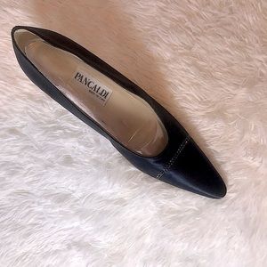 Pancaldi Navy Satin Heels